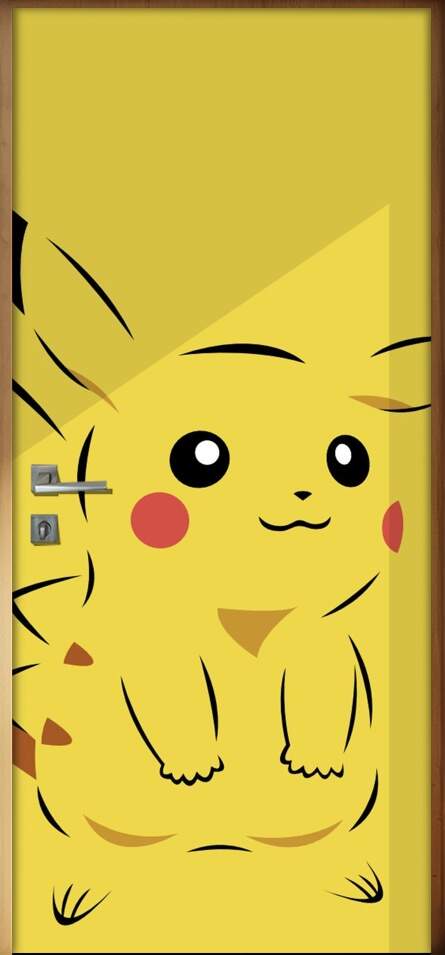 Adesivo para Porta Infantil Pikachu 2