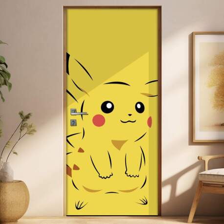 Adesivo para Porta Infantil Pikachu 2