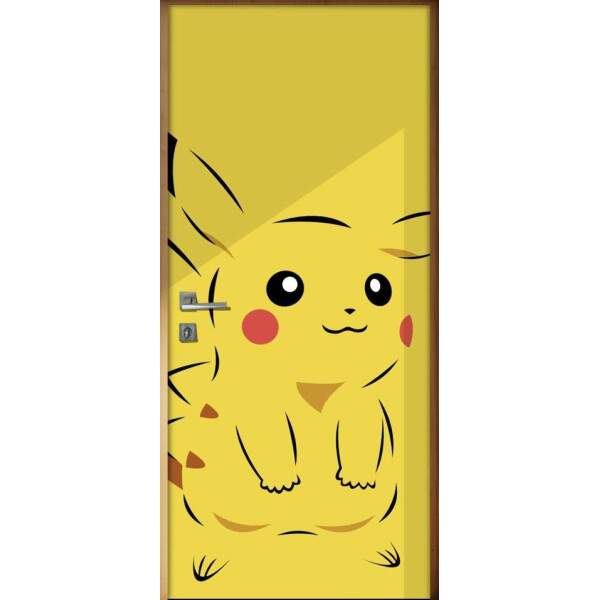 Adesivo para Porta Infantil Pikachu 2