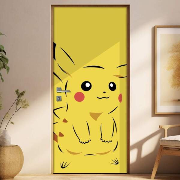 Adesivo para Porta Infantil Pikachu 2