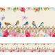 Adesivo de Parede Faixa Floral com P�ssaros