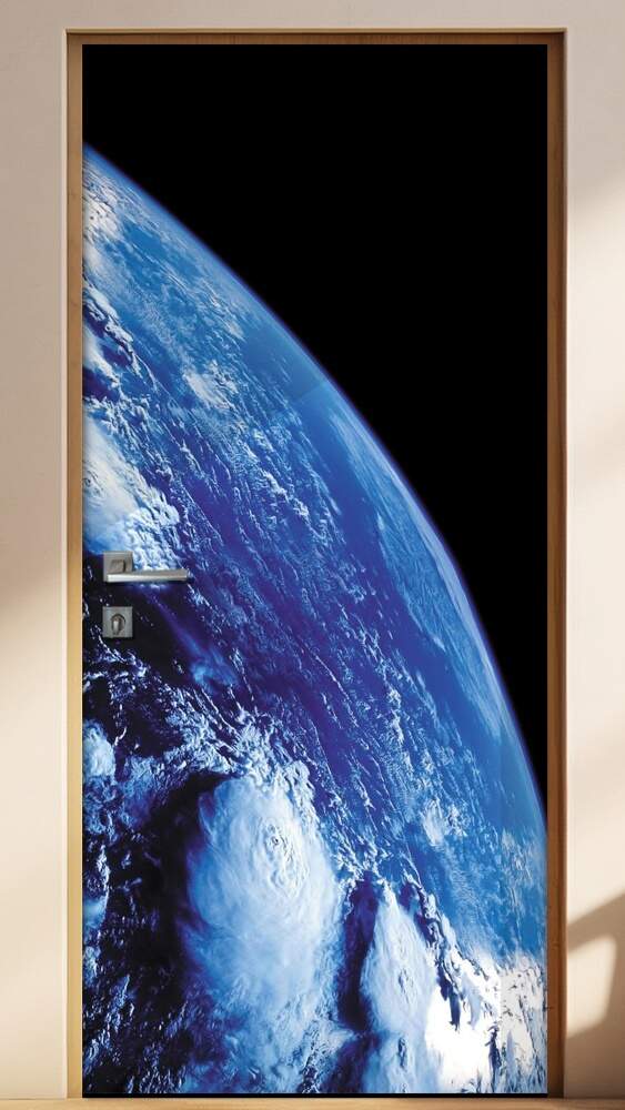 Adesivo para Porta Planeta Terra Visto do Espa�o