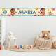 Adesivo de Parede Faixa Tropical Personaliz�vel