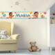 Adesivo de Parede Faixa Tropical Personaliz�vel