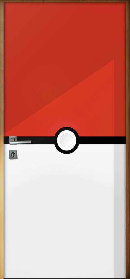 Adesivo para Porta Infantil Pokemon Pokebola