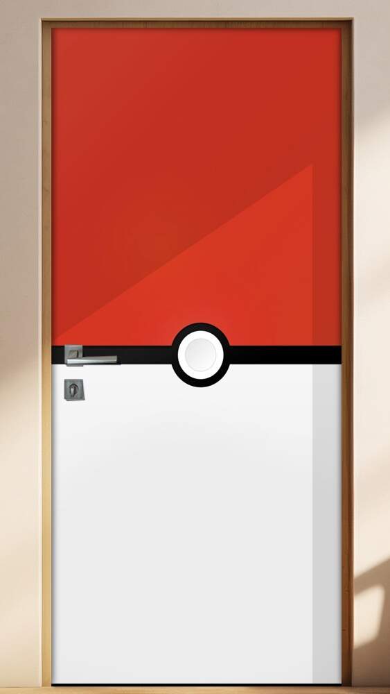 Adesivo para Porta Infantil Pokemon Pokebola