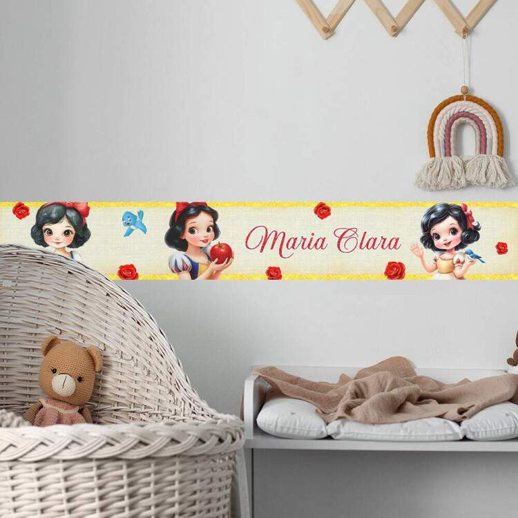 Adesivo De Parede De Faixa Branca De Neve