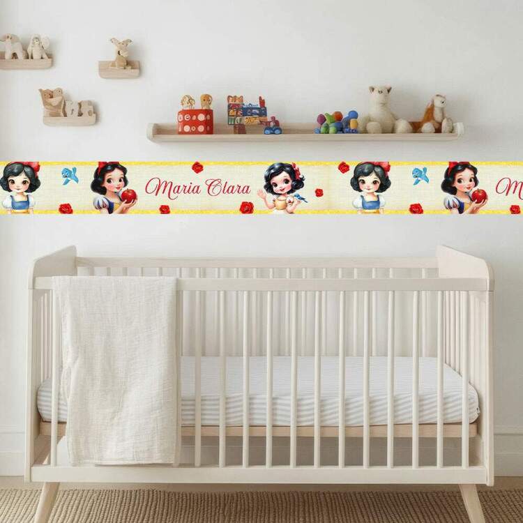 Adesivo De Parede De Faixa Branca De Neve