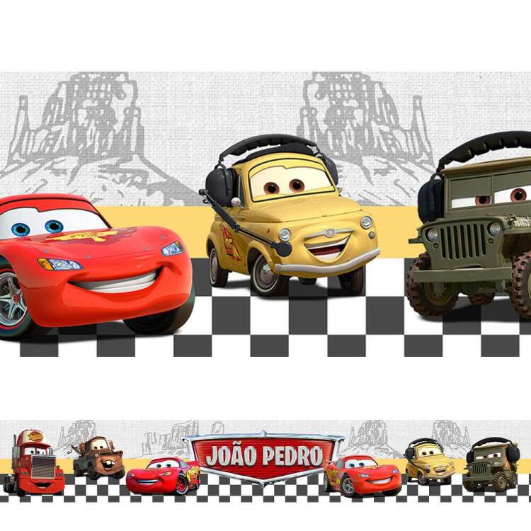 Adesivo De Parede De Faixa Corrida Relmpago Mcqueen