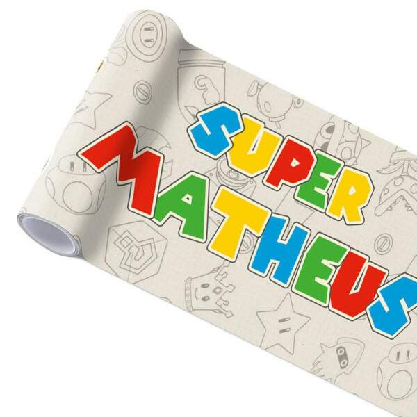 Adesivo De Parede De Faixa Super Mario