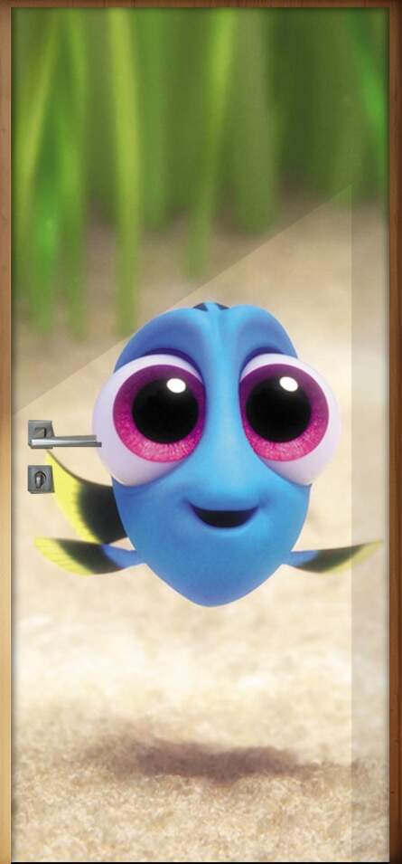Adesivo para Porta Infantil Procurando Dory Baby