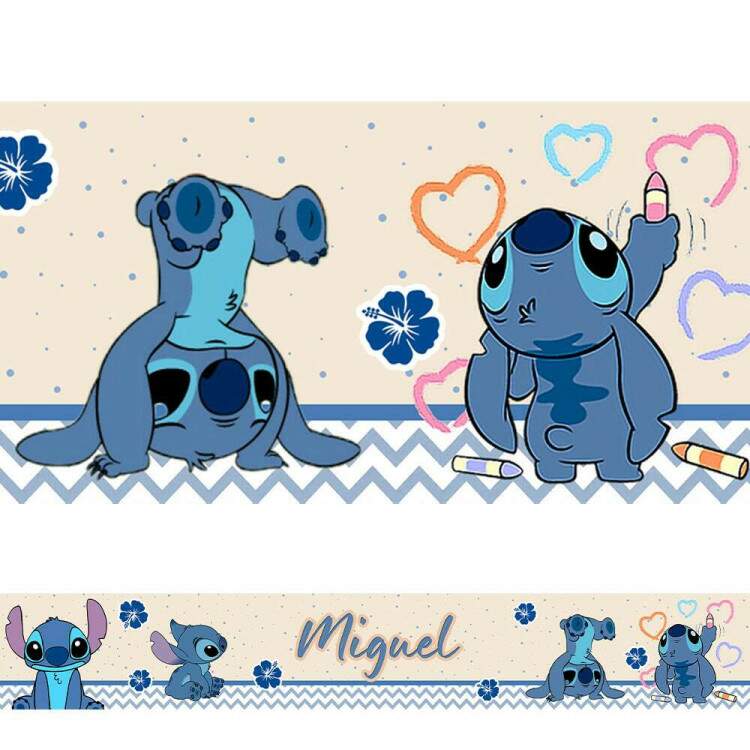 Adesivo De Parede De Faixa Lilo & Stitch