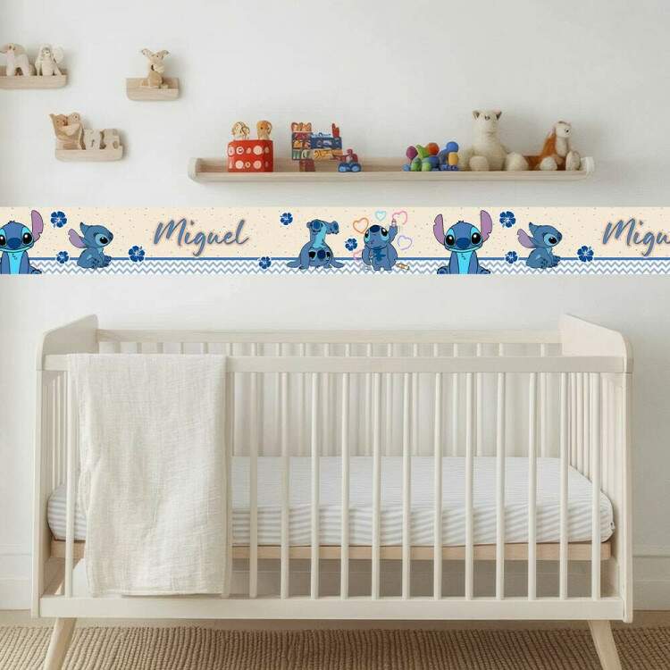 Adesivo De Parede De Faixa Lilo & Stitch
