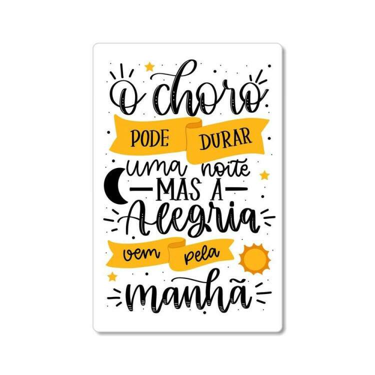 Placa Decorativa Mensagem Inspiradora