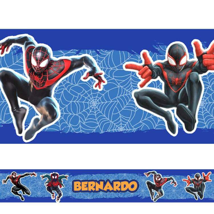 Adesivo De Parede De Faixa Homem-aranha Aventura Colorida