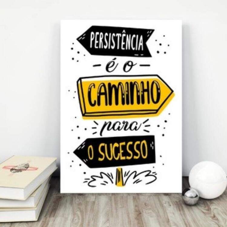 Placa Decorativa Motivacional Sucesso