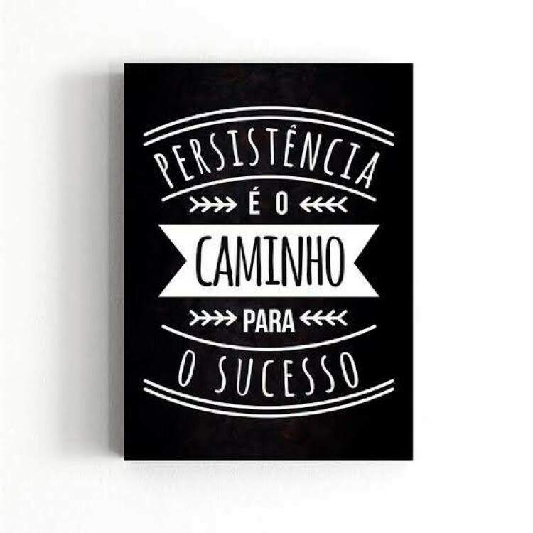 Placa Decorativa Inspirao Persistncia
