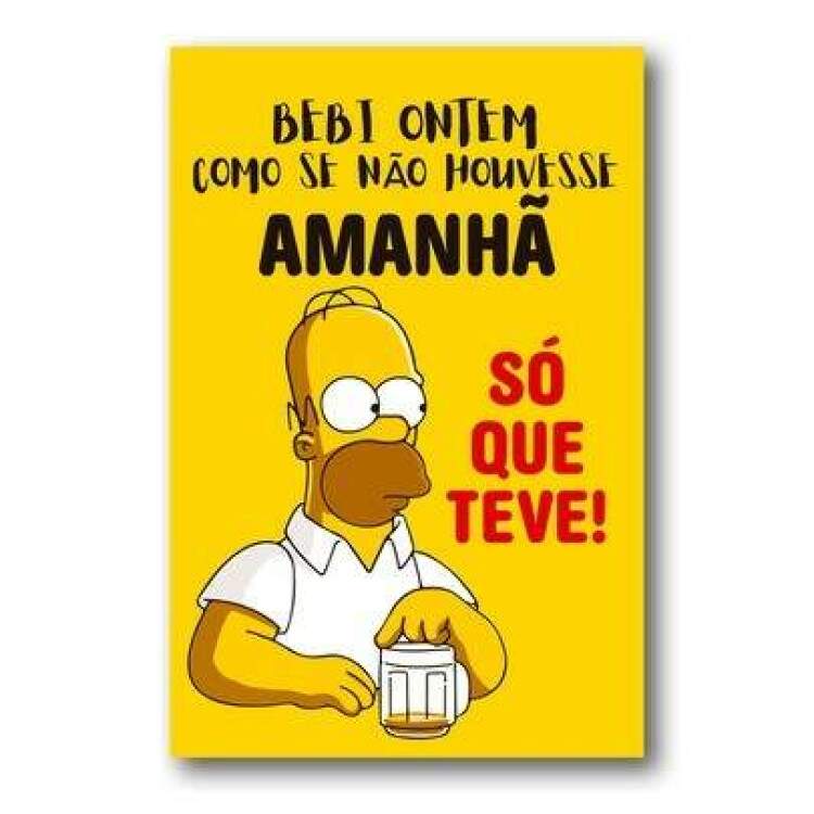 Placa Decorativa Homer Simpson