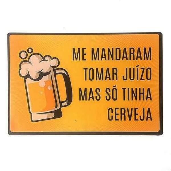 Placa Decorativa Cervejeiro Humorstico