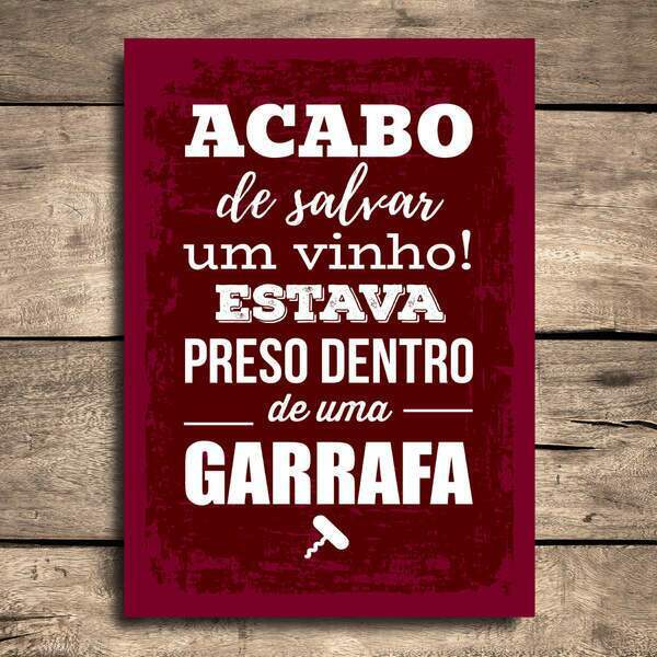 Placa Decorativa Vinho Divertido