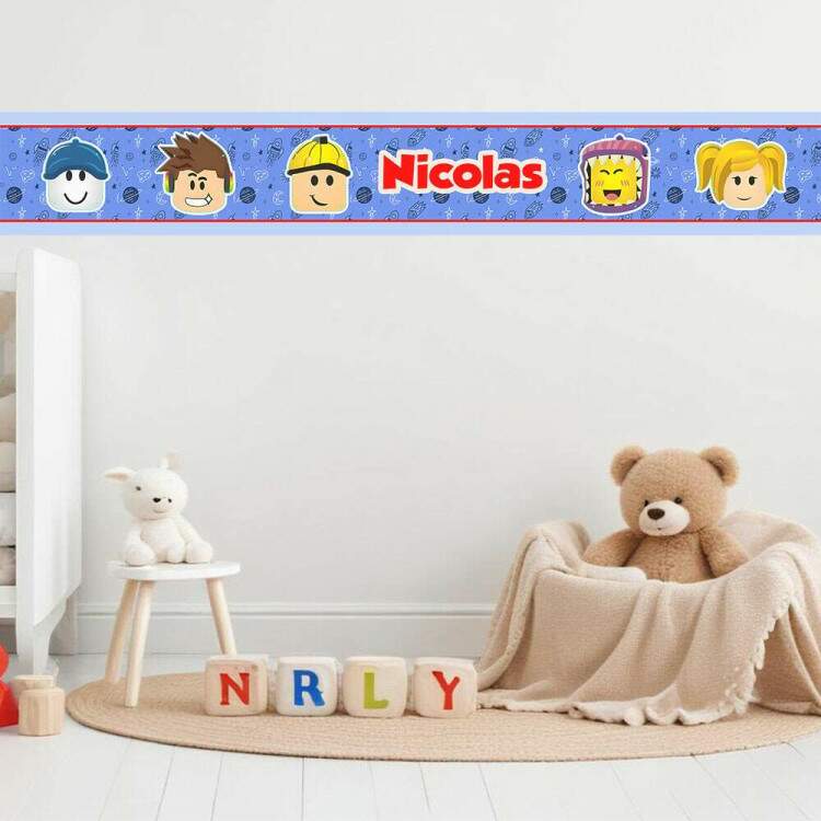 Adesivo De Parede De Faixa Roblox