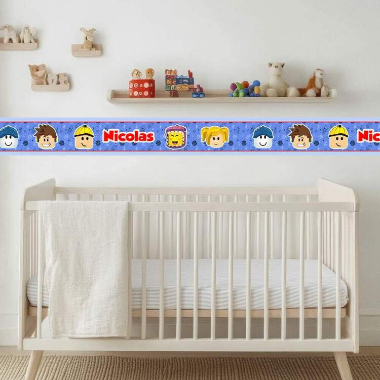 Adesivo De Parede De Faixa Roblox