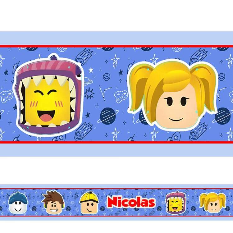 Adesivo De Parede De Faixa Roblox