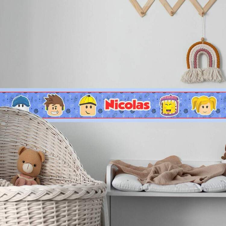 Adesivo De Parede De Faixa Roblox