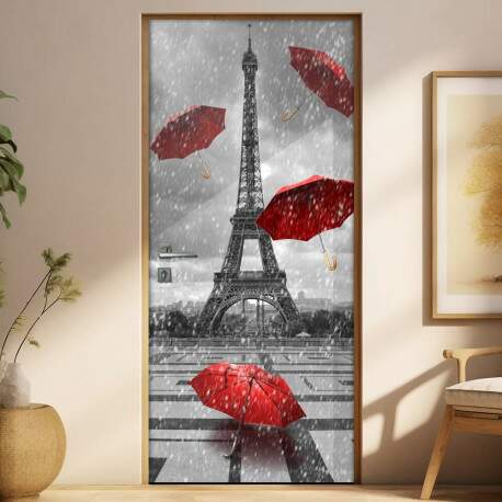 Adesivo para Porta Torre Eiffel e Guarda Chuvas