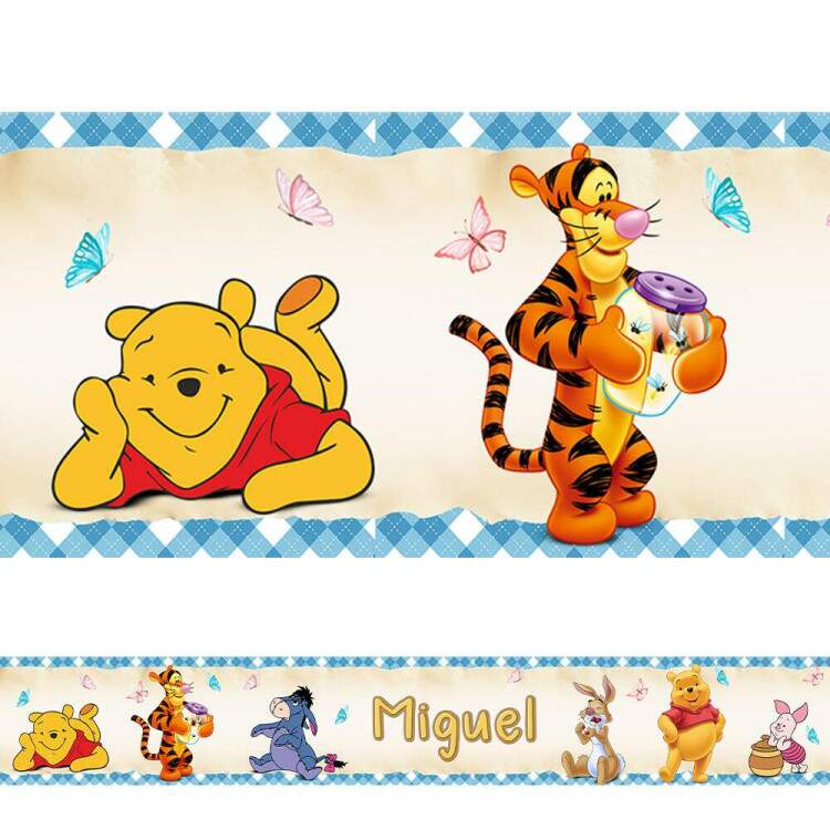 Adesivo De Parede De Faixa Ursinho Pooh Aventureiro