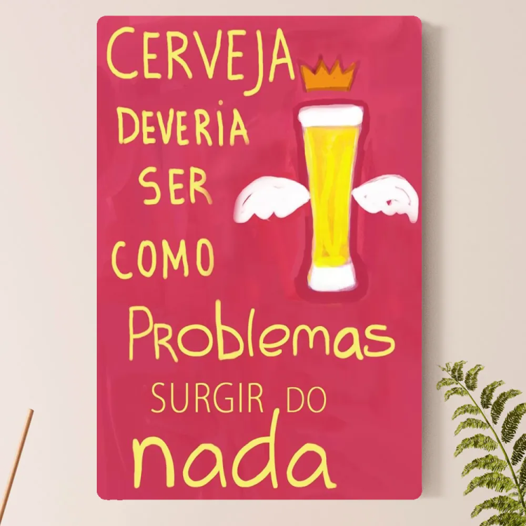 Placa Decorativa Cervejeira