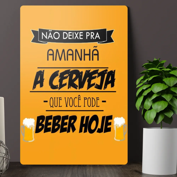 Placa Decorativa Bar Da Alegria