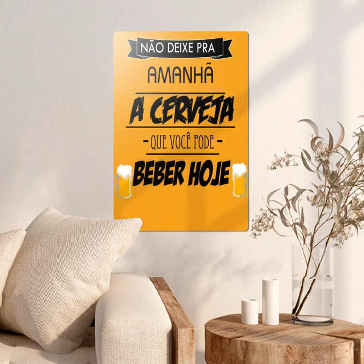 Placa Decorativa Bar Da Alegria