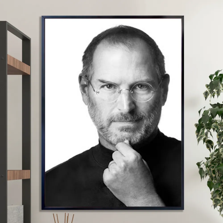 Quadro Decorativo Steve Jobs - Inovao E Criatividade