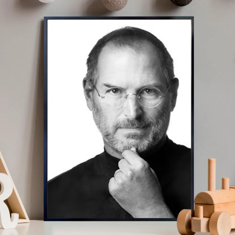 Quadro Decorativo Steve Jobs - Inovao E Criatividade