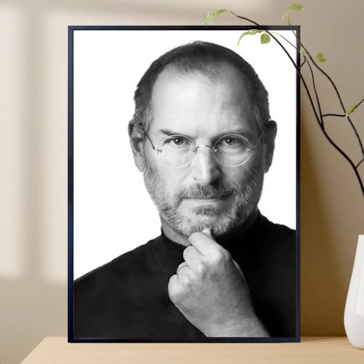 Quadro Decorativo Steve Jobs - Inovao E Criatividade