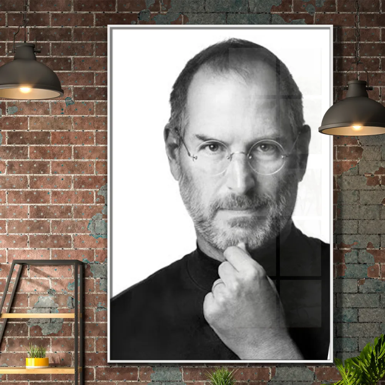 Quadro Decorativo Steve Jobs - Inovao E Criatividade