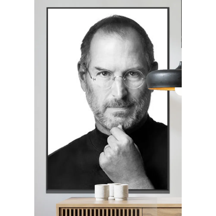 Quadro Decorativo Steve Jobs - Inovao E Criatividade