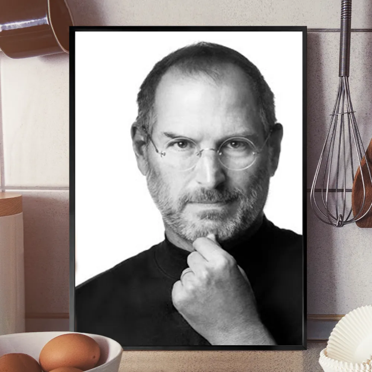 Quadro Decorativo Steve Jobs - Inovao E Criatividade