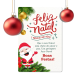 Placa Decorativa Natalina - Papai Noel Aconchegante