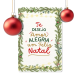 Placa Decorativa Natal - Amor, Alegria Um Feliz Natal