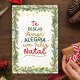 Placa Decorativa Natal - Amor, Alegria Um Feliz Natal