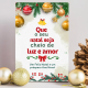 Placa Decorativa Natalina Com Mensagem Aquarelada