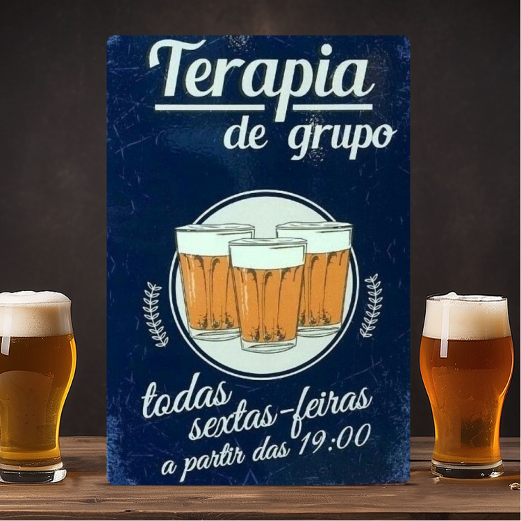 Placa Decorativa Terapia De Grupo