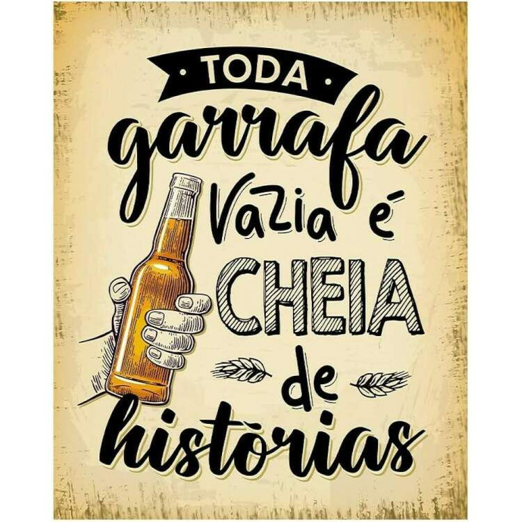 Placa Decorativa Cerveja E Histrias