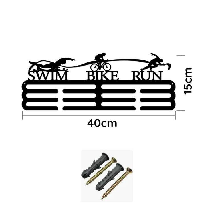Suporte de parede para medalha de triatlo mostre seu orgulho