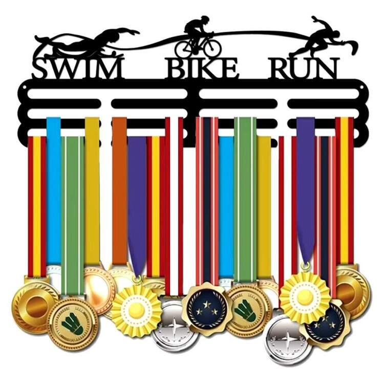 Suporte de parede para medalha de triatlo mostre seu orgulho