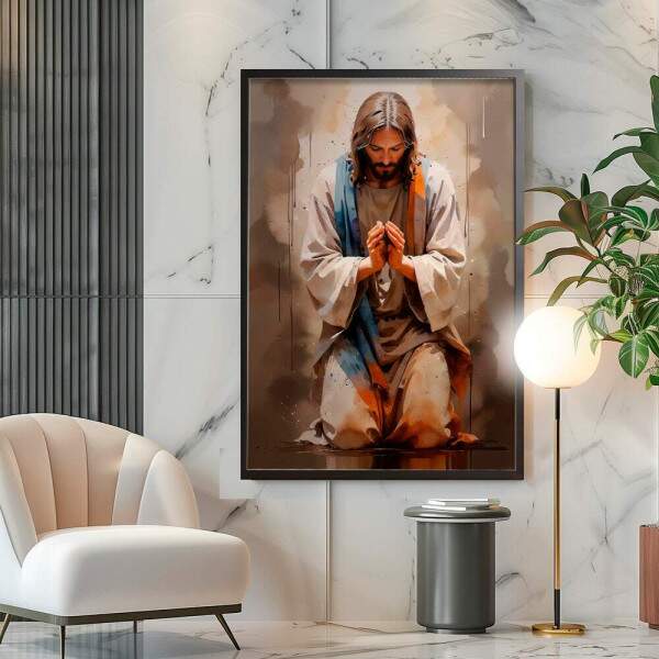 Quadro Decorativo Jesus Em Orao