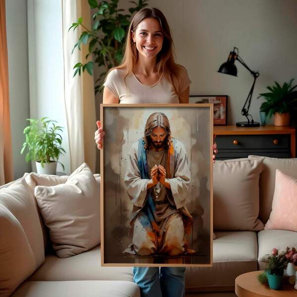 Quadro Decorativo Jesus Em Orao