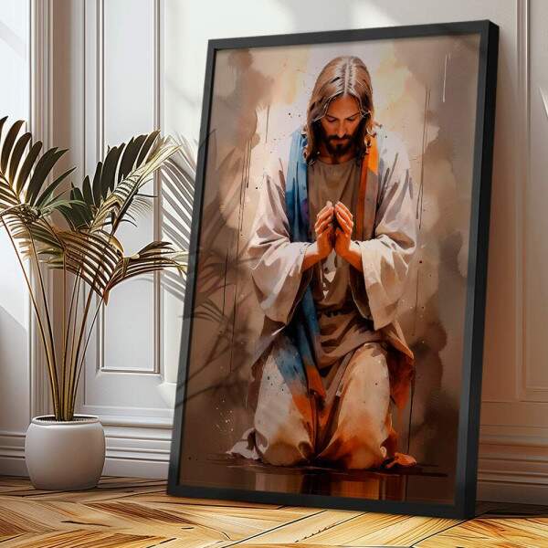 Quadro Decorativo Jesus Em Orao